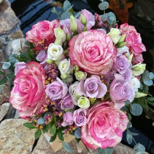 Šopek Flower Bucket Rožnata harmonija
