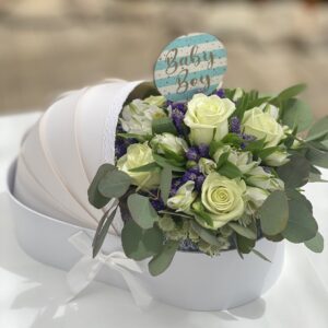 Šopek Baby Flower Bucket – Dobrodošel mali princ