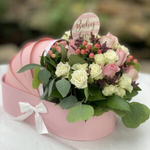 Šopek Baby Flower Bucket Dobrodošla mala princeska